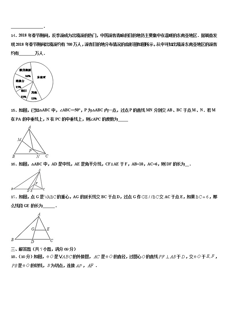 2022年河北省泊头市教研室重点达标名校中考数学最后冲刺浓缩精华卷含解析第3页