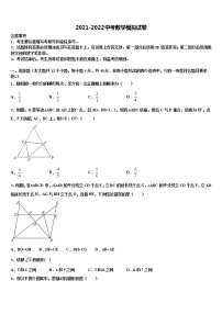 2022年河南省郑州师院附属外语中学中考二模数学试题含解析