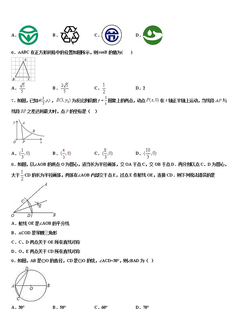 2022年河南省郑州师院附属外语中学中考二模数学试题含解析02