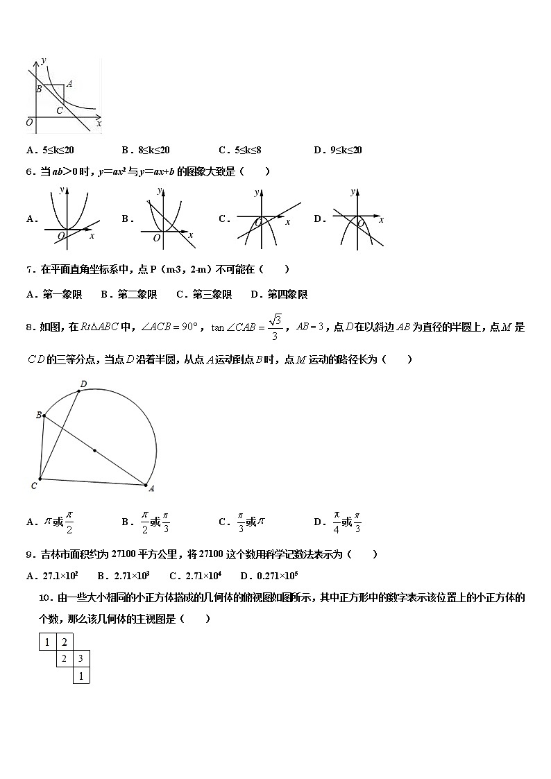 2022年菏泽市中考数学对点突破模拟试卷含解析第2页