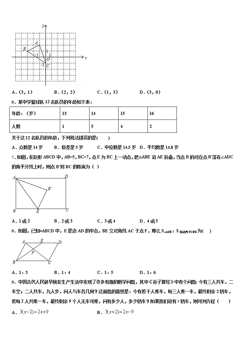 2022年湖南省醴陵市中考适应性考试数学试题含解析第2页