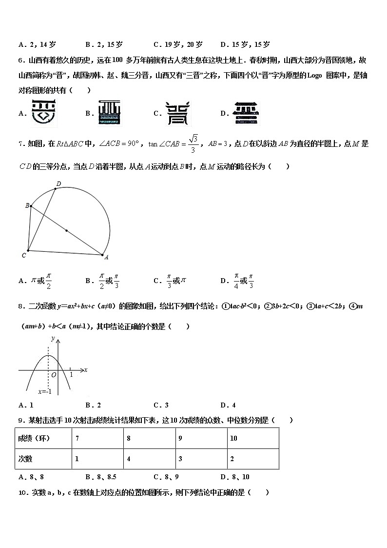 2022年湖南省武冈市市级名校中考三模数学试题含解析02