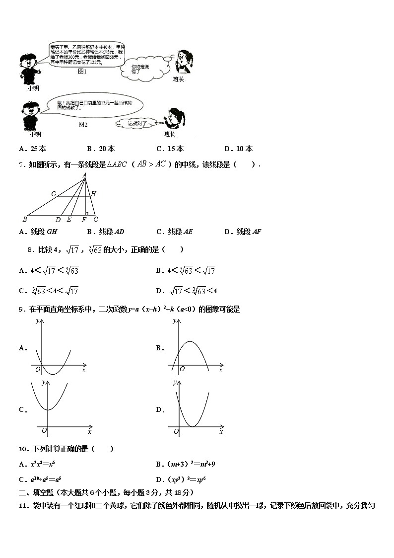 2022年湖南省浏阳市浏阳河中学中考联考数学试卷含解析第2页