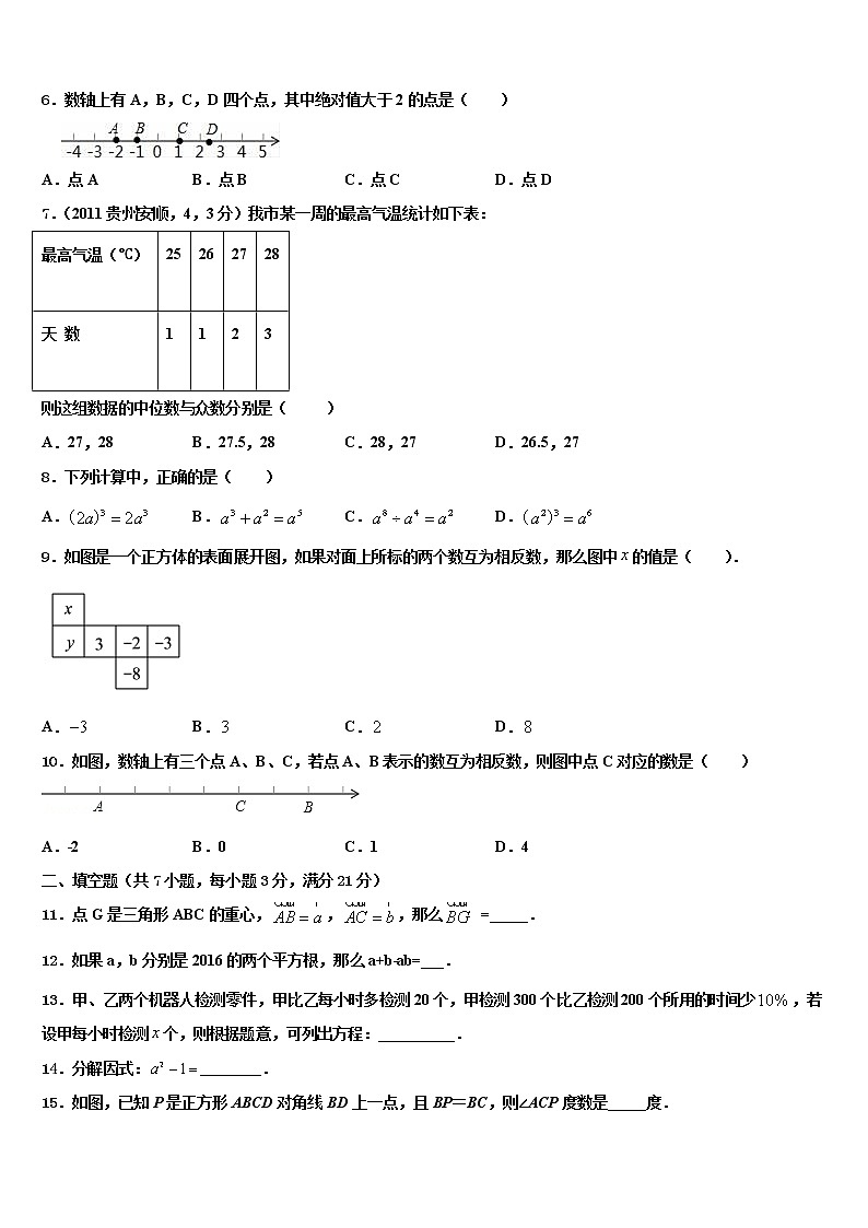 2022年湖北省枣阳市实验中学中考试题猜想数学试卷含解析02