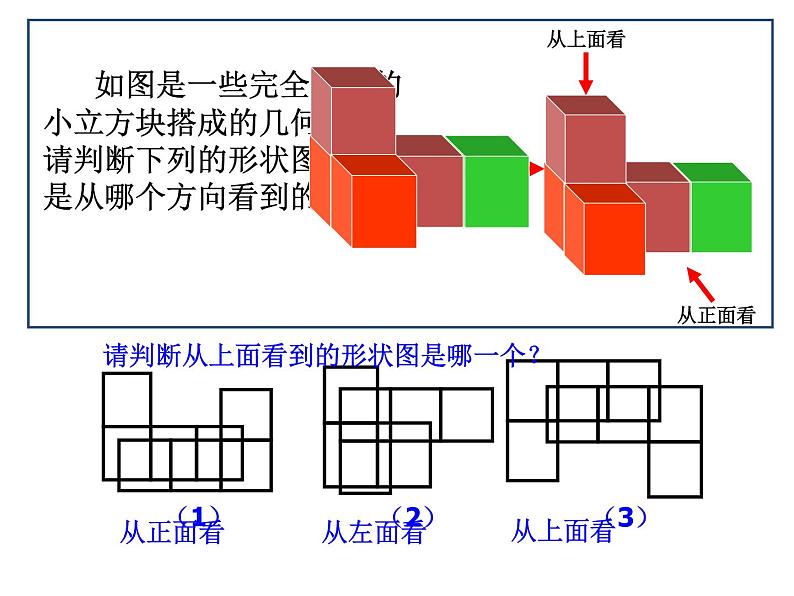 北师大版 七年级上册 从三个方向看物体的形状 优质课件第3页