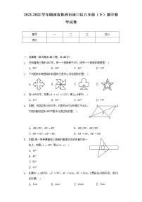 2021-2022学年湖南省株洲市渌口区八年级（下）期中数学试卷（含解析）