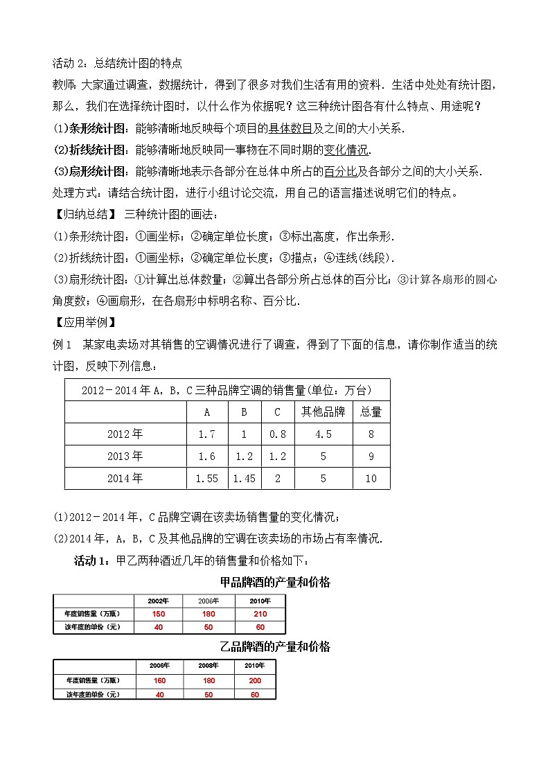 北师大版七年级数学上册6.4《统计图的选择》课件+教案02