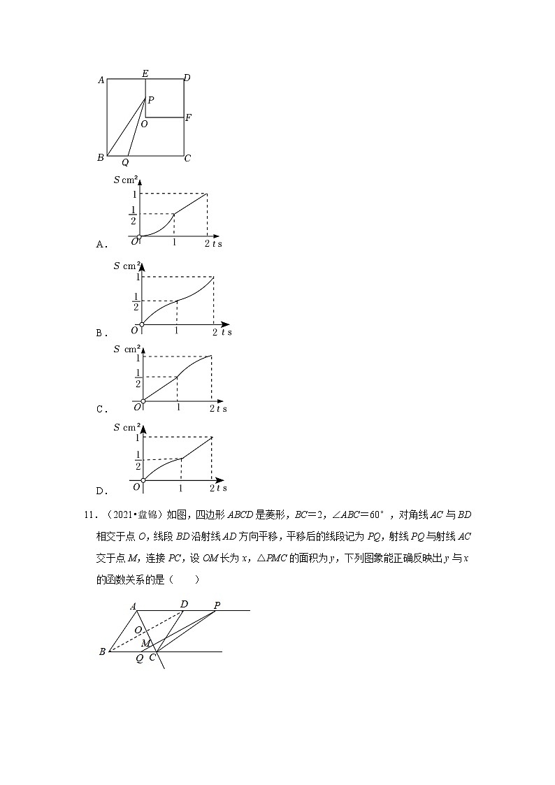 辽宁省盘锦市三年（2020-2022）中考数学真题分类汇编-01选择题03