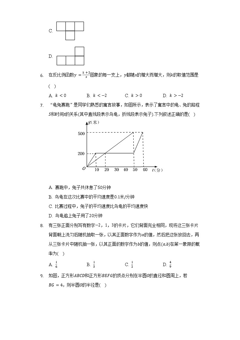 2022年湖北省武汉市东西湖区中考数学质检试卷（二）（5月份）（含解析）02