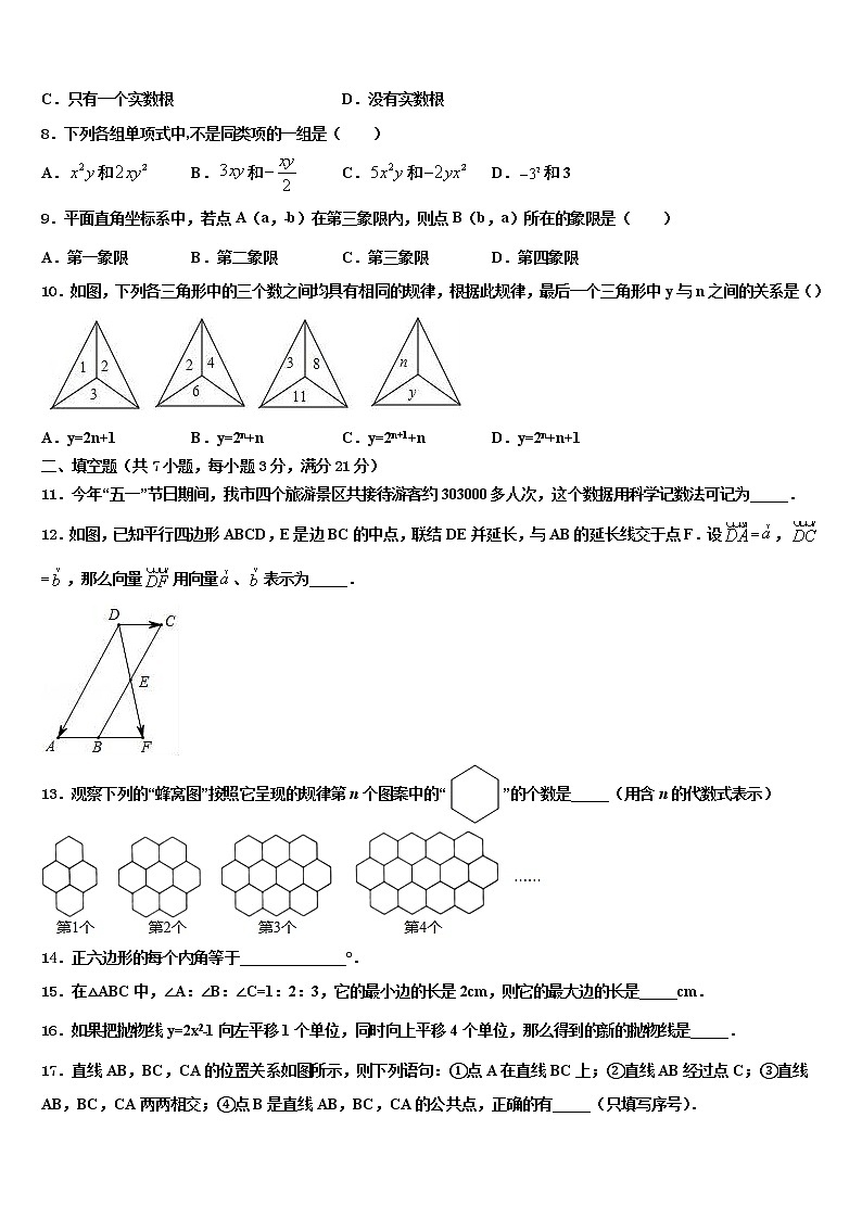 2022年湖南长沙长郡梅溪湖中学中考数学模拟试题含解析02