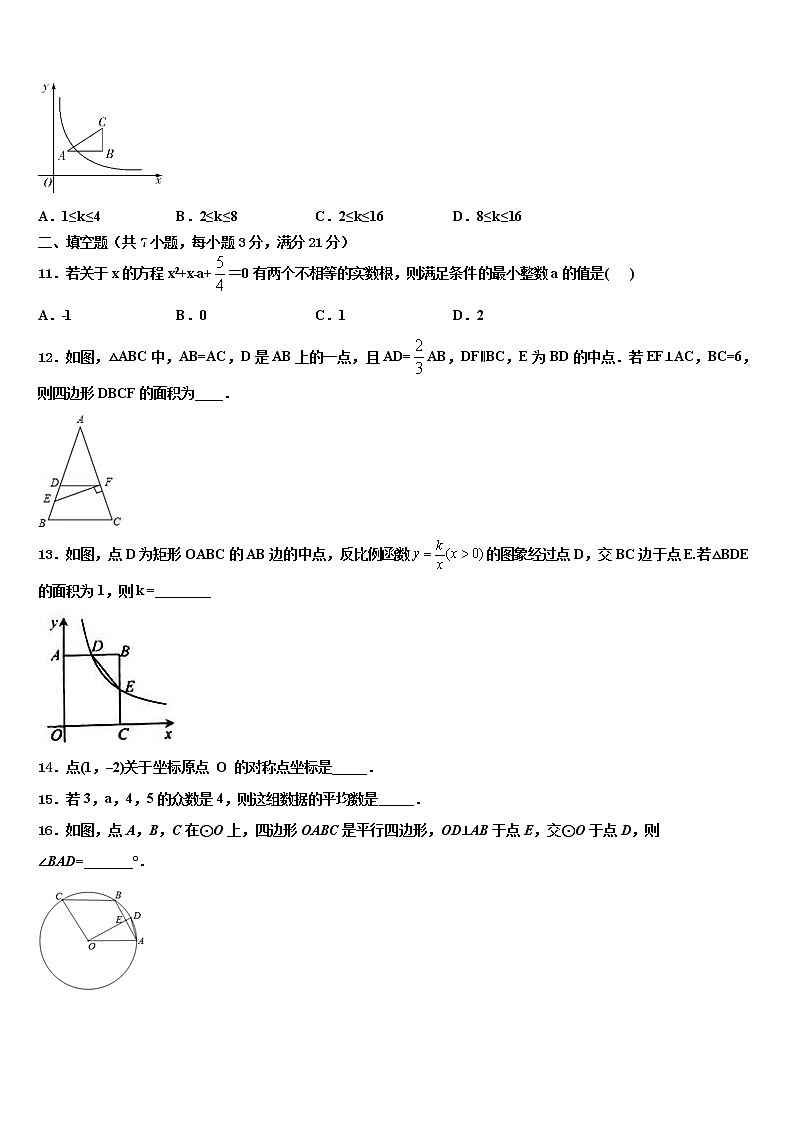2022年济南市天桥区重点中学初中数学毕业考试模拟冲刺卷含解析03