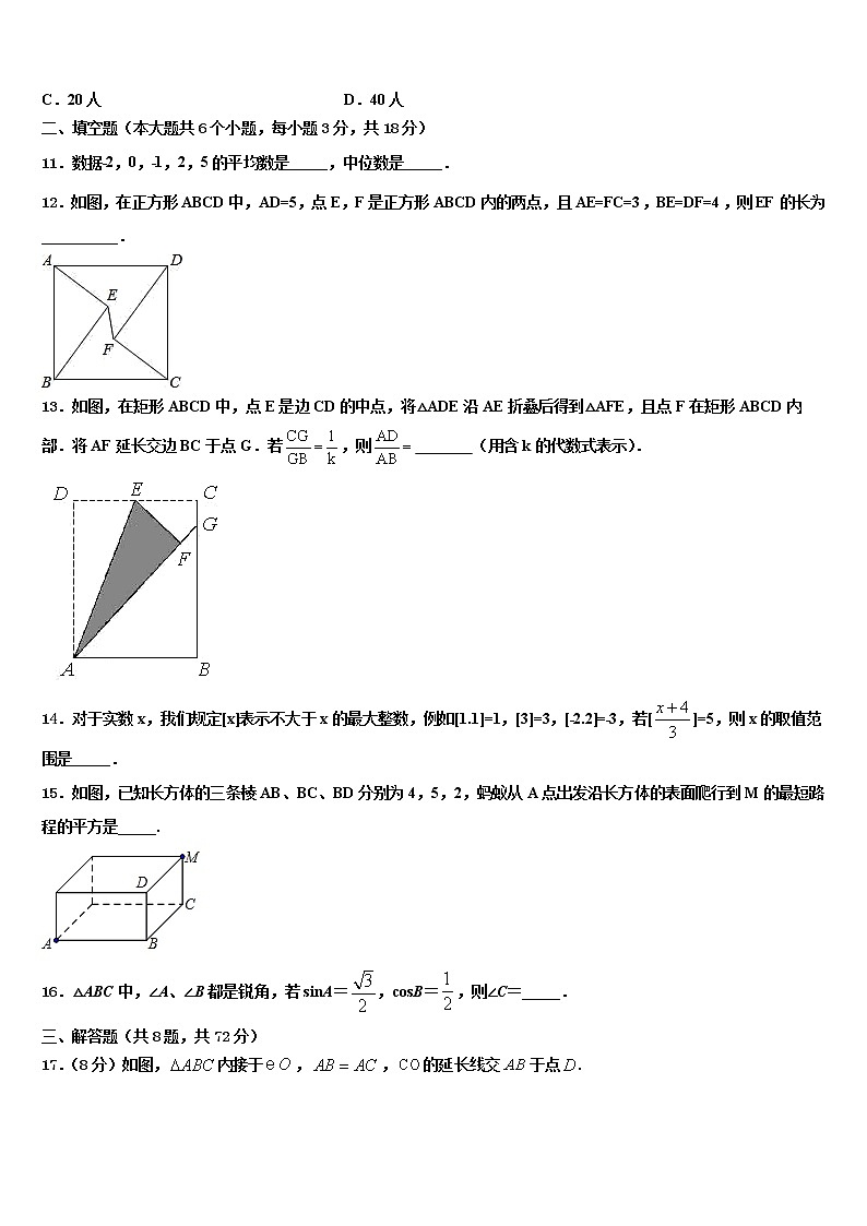 2022年吉林省辽源市中考冲刺卷数学试题含解析第3页