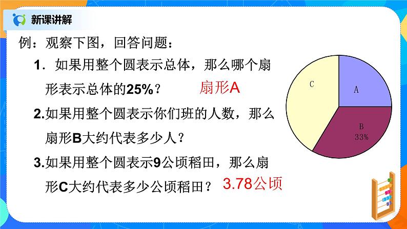 北师大版七年级数学上册6.3.1《扇形统计图》课件+教案06