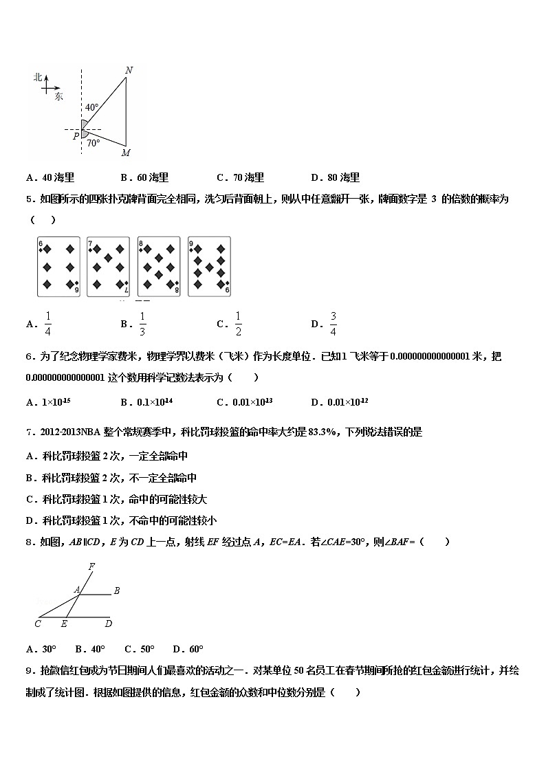 2022年江苏省南通市通州区中考数学押题试卷含解析02
