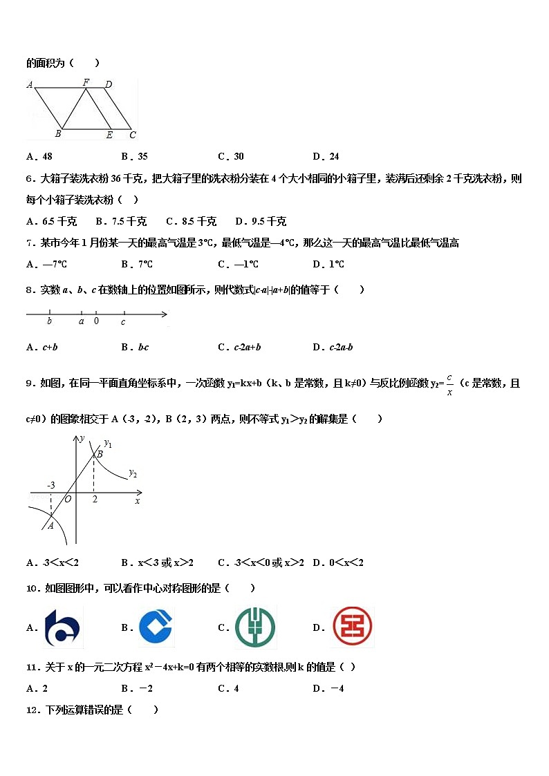 2022年江苏省连云港市灌南县重点名校中考数学考试模拟冲刺卷含解析02