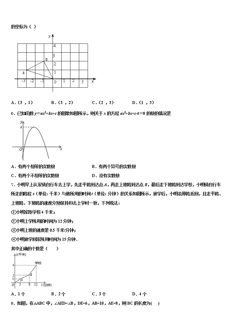 2022年江苏省苏州吴中区五校联考中考二模数学试题含解析第2页