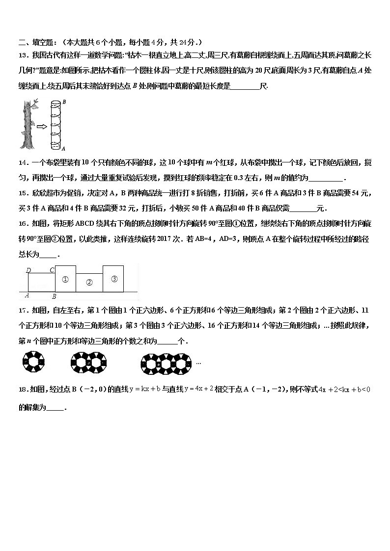 2022年江苏省淮安市实验初级中学中考数学押题卷含解析第3页