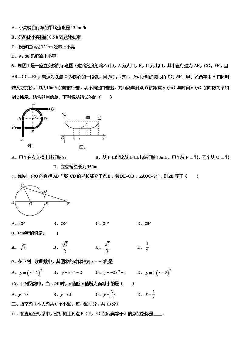 2022年江苏省仪征市马集中学中考猜题数学试卷含解析第2页