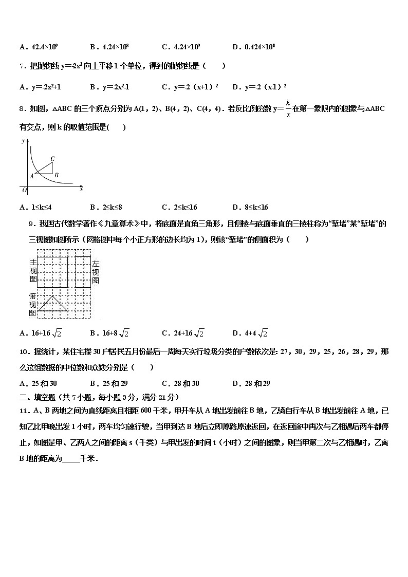 2022年江苏省徐州邳州市重点中学中考数学猜题卷含解析第2页