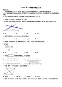 2022年江苏省扬州市江都区国际校中考三模数学试题含解析