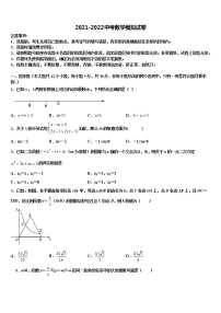 2022年江西省抚州市临川二中学、崇仁二中学中考数学适应性模拟试题含解析