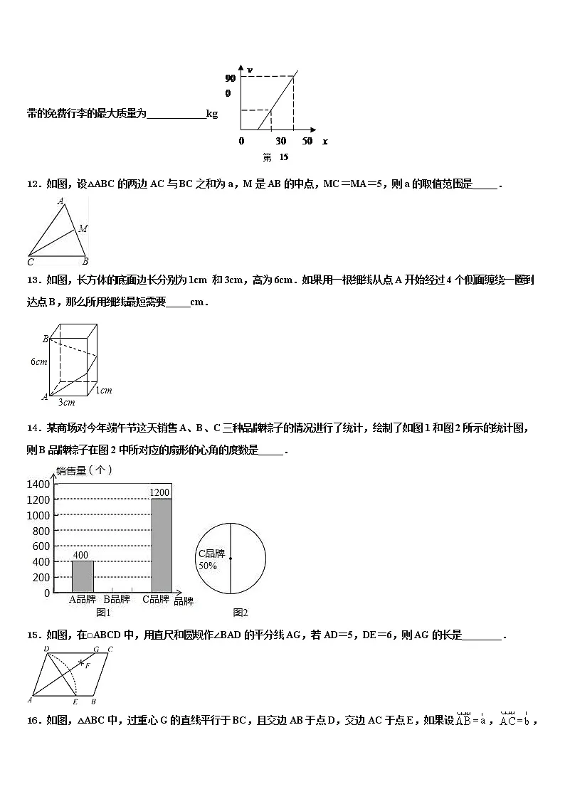 2022年辽宁丹东市第二十九中学中考考前最后一卷数学试卷含解析第3页