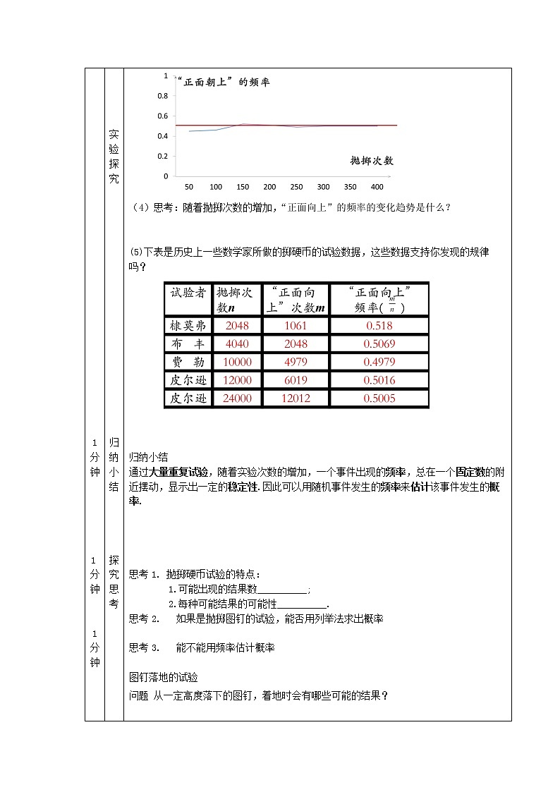 2022秋人教版数学九年级上册 25.3 随机事件的概率 课件教案学案练习02