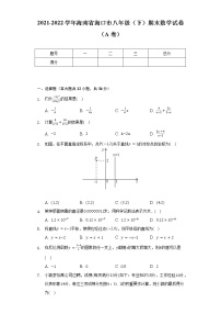 2021-2022学年海南省海口市八年级（下）期末数学试卷（A卷）（Word解析版）