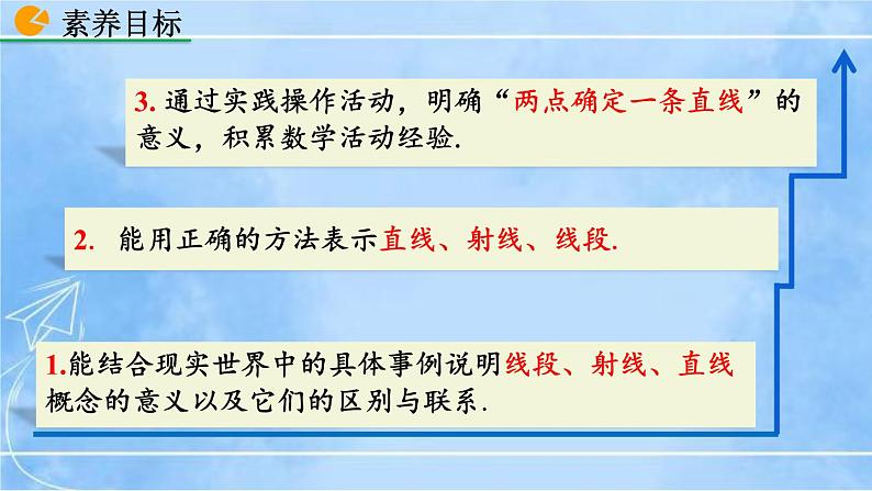 北师大版七年级上册教学课件—4.1 线段、射线、直线03