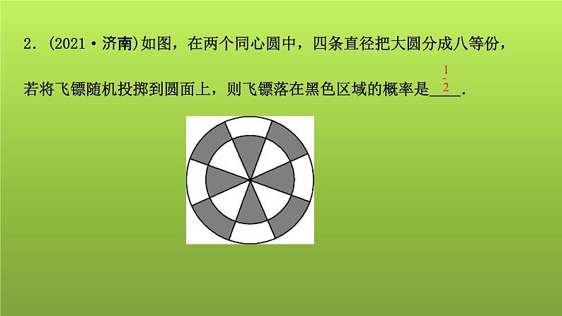 山东省2022年中考数学（五四制）一轮课件：第八章 第2课时 概率07