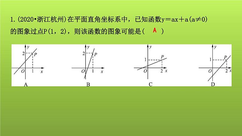 山东省2022年中考数学（五四制）一轮课件：第三章 第2课时 一次函数04