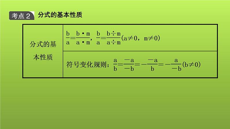 山东省2022年中考数学（五四制）一轮课件：第一章 第3课时 分式05