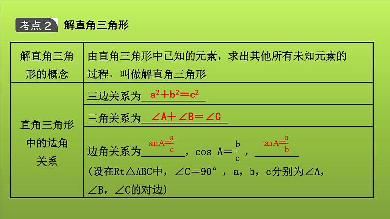 山东省2022年中考数学（五四制）一轮课件：第四章 第6课时 解直角三角形的应用06