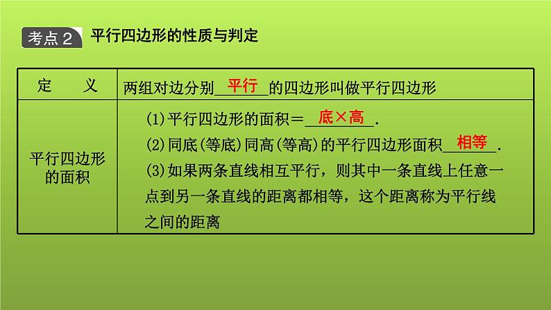 山东省2022年中考数学（五四制）一轮课件：第五章 第1课时 多边形与平行四边形07