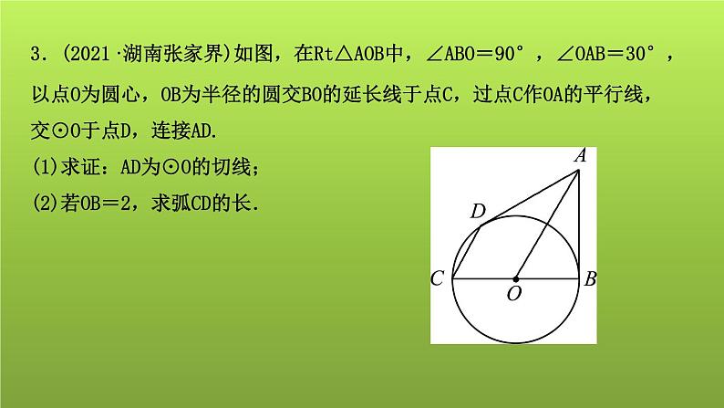 山东省2022年中考数学（五四制）一轮课件：第六章 第3课时 与圆有关的计算08