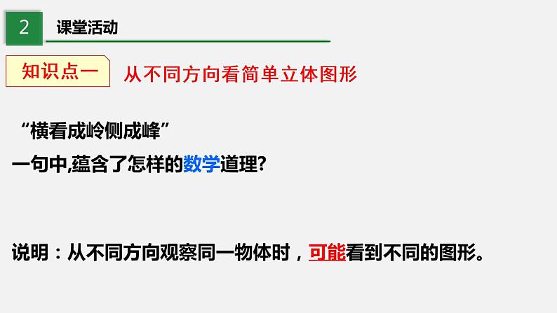 1.4从三个方向看物体的形状--2022-2023学年北师大版七年级数学上册同步课件第6页