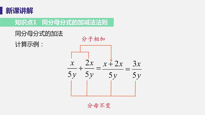 1.4 分式的加法和减法 课件-2022-2023学年湘教版八年级数学上册08