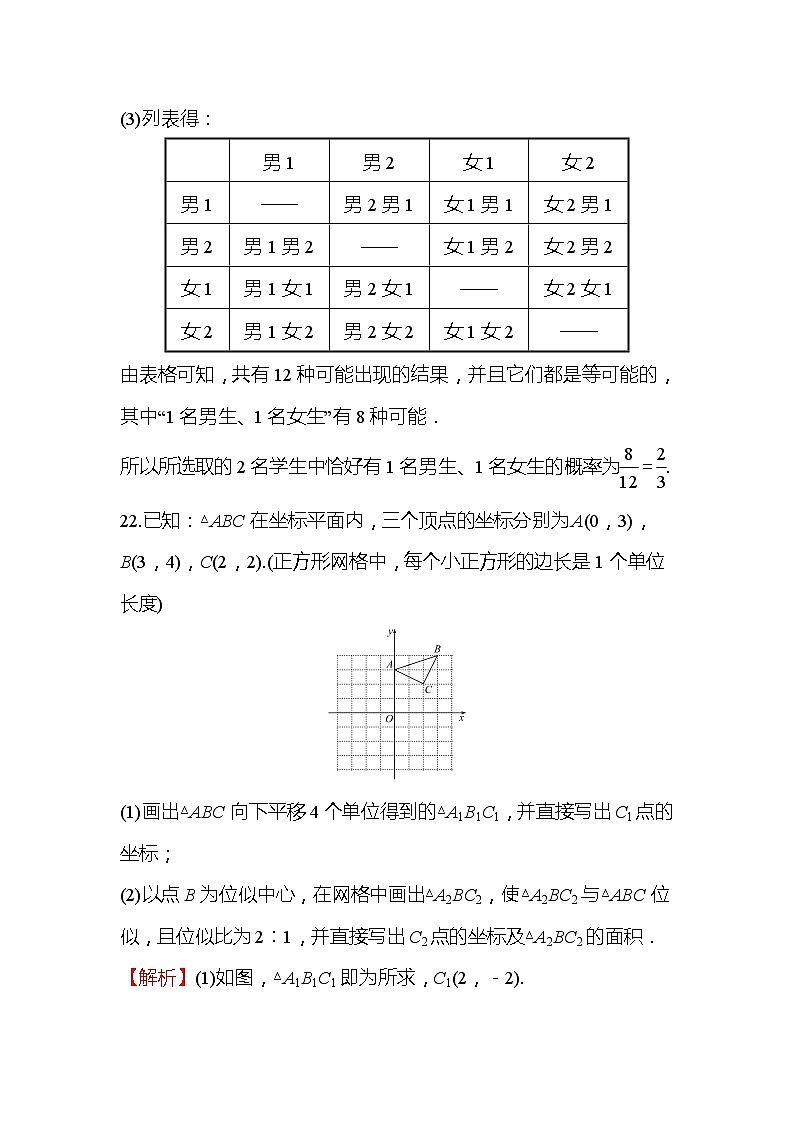2022年广西桂林中考数学复习训练：解答题对应练(6)及答案03