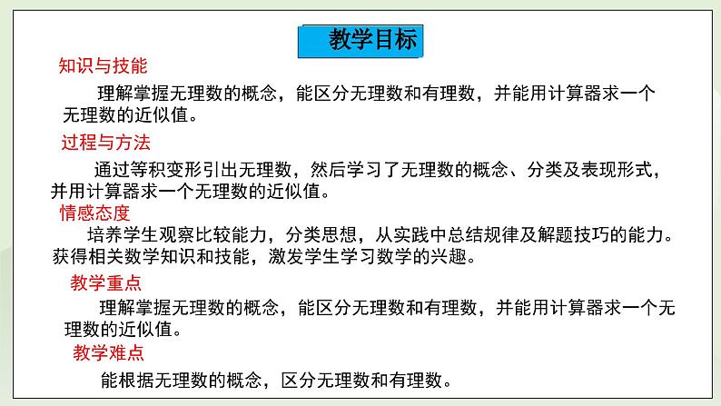 湘教版8上数学第三章3.1.3《无理数、用计算器求平方根》课件+教案02