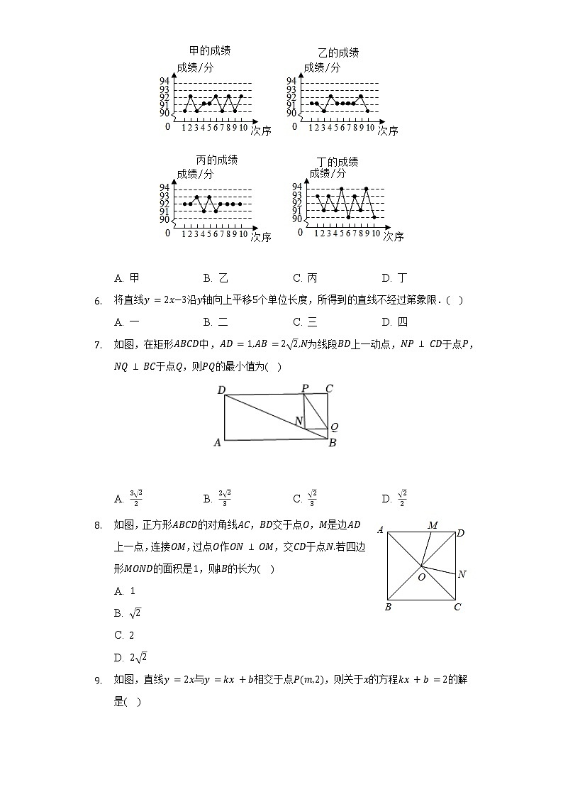 2021-2022学年河南省驻马店市汝南县八年级（下）期末数学试卷（Word解析版）第2页