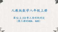 初中数学人教版八年级上册12.2 三角形全等的判定多媒体教学课件ppt