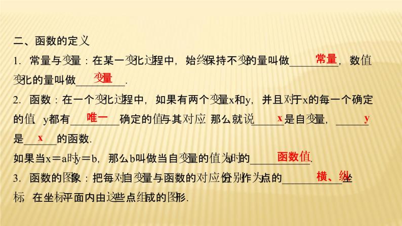 2022年广西桂林中考数学复习课件：第9讲 函 数 初 步03