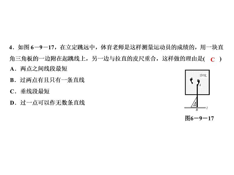6.9 第2课时　垂线-2022-2023学年七年级数学上册同步习题课件(浙教版)(共25张PPT)第6页