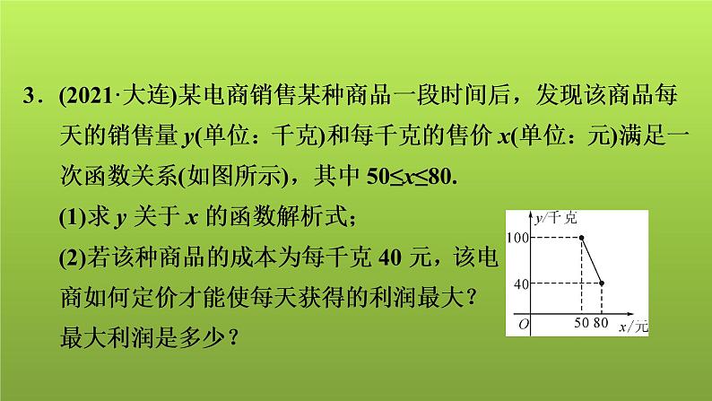 2022年中考数学人教版一轮复习讲练课件：第14课　二次函数(2)第4页