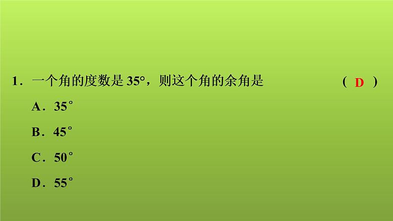 2022年中考数学人教版一轮复习讲练课件：第17课　图形初步第2页