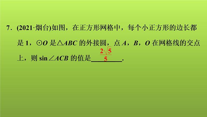 2022年中考数学人教版一轮复习讲练课件：第22课　锐角三角函数第5页