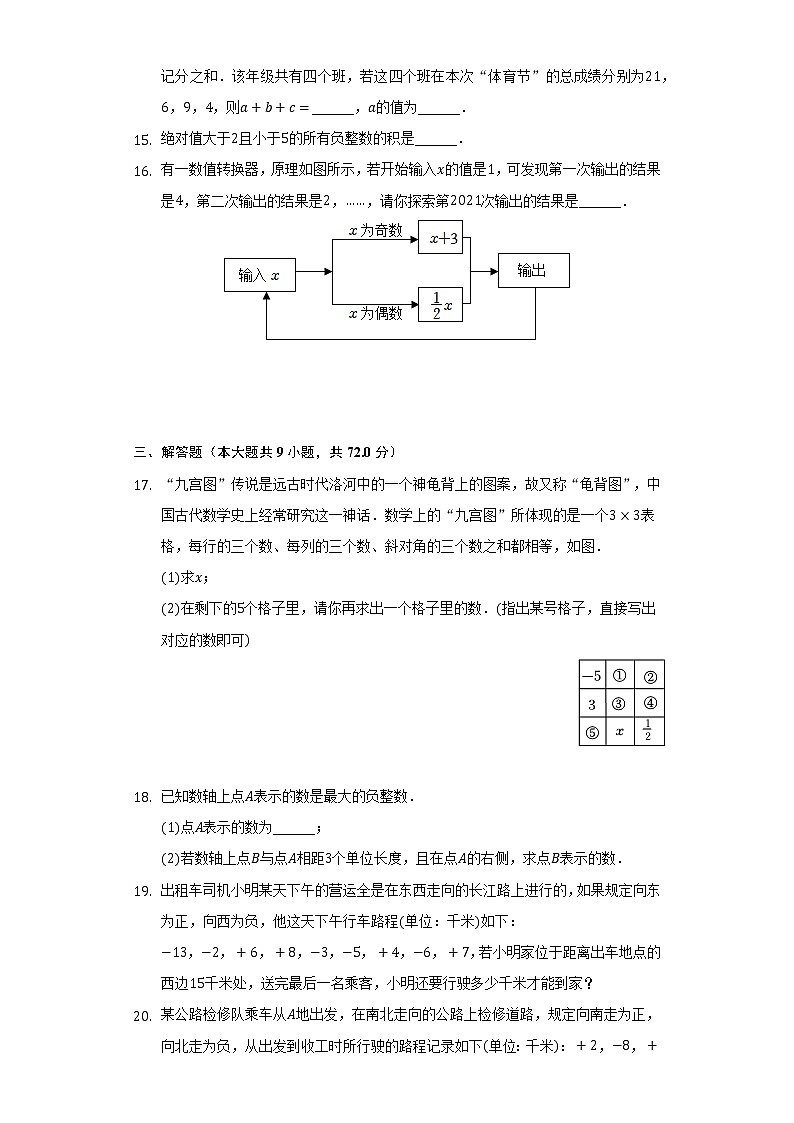 浙教版初中数学七年级上册第二单元《有理数的运算》单元测试卷（标准难度）（含答案解析）03