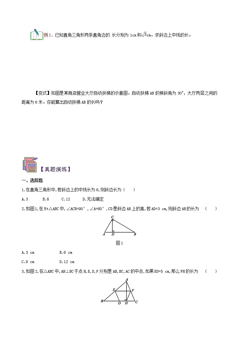 第14讲 直角三角形的性质华师大版九年级上册数学专题讲义（原卷版+解析版）02