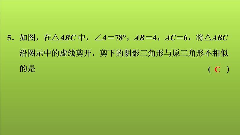 2022年中考数学人教版一轮复习讲练课件：专项测评卷(五)三角形第6页