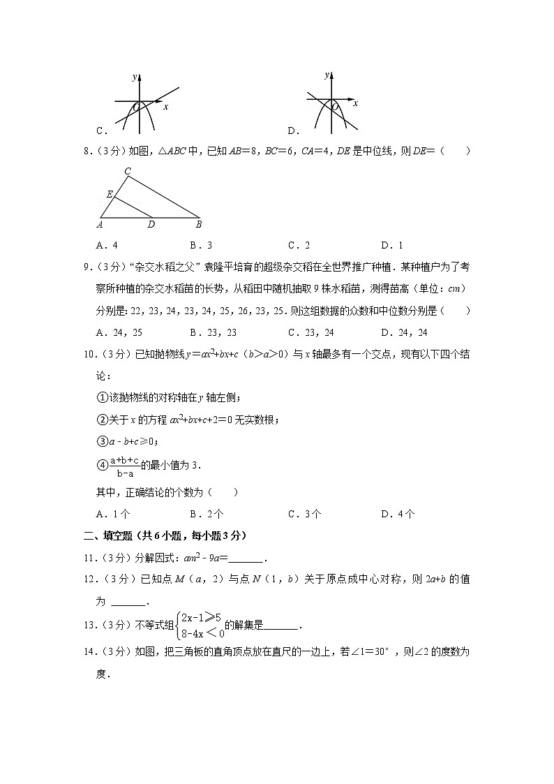湖南省长沙市开福区青竹湖湘一外国语学校2021-2022学年八年级下学期期末数学试卷(word版含答案)02